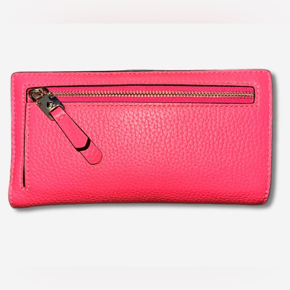 KATE SPADE Bifold Wallet | Style: Roulette Slim | Color: Coral Pink - Picture 9 of 13